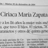 Chozno: descendiente de quinta generación