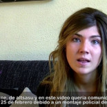 "Hola, me llamo Edurne y me enfrento a una petición de 15 meses de cárcel por un montaje de la Ertzaintza" [EUS]