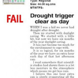 La culpa de la sequía es del cambio de hora!! [HUMOR]