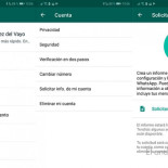 Whatsapp te permite descargar tus datos personales pero no tu historial de mensajes y fotografías
