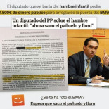 El diputado que se burla del hambre infantil pidió 3500€ de dinero público para arreglarse el BMW
