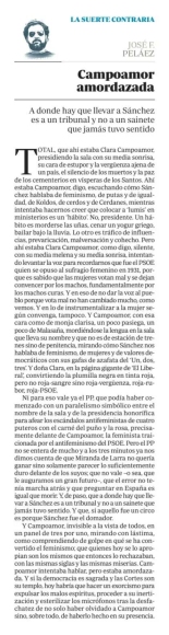 Artículo de ABC difunde bulo sobre la aprobación del sufragio femenino en 1931