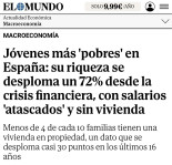 Titular alternativo: los jóvenes son un 324% más "ricos" desde que gobierna Sánchez