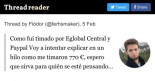 Como fui timado por Eglobal Central y Paypal (hilo de twitter)