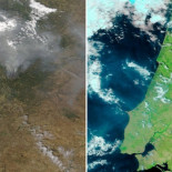Los incendios de Portugal desde el satélite Terra