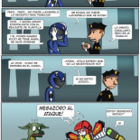 Mal dia para el power ranger azul [Comic]