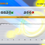 Test de velocidad ADSL con gráfica de velocidad instantánea
