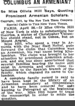 Cristóbal Colón, ¿armenio?