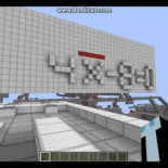 Calculadora con funciones trigonométricas creada con minecraft