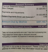 Mi hermana murió en el hospital después de una batalla de un mes contra el cáncer. Esta es la factura que le acaban de enviar