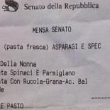 Menú sólo para políticos: una pizza, 100 euros